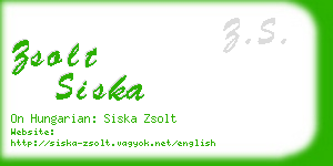 zsolt siska business card